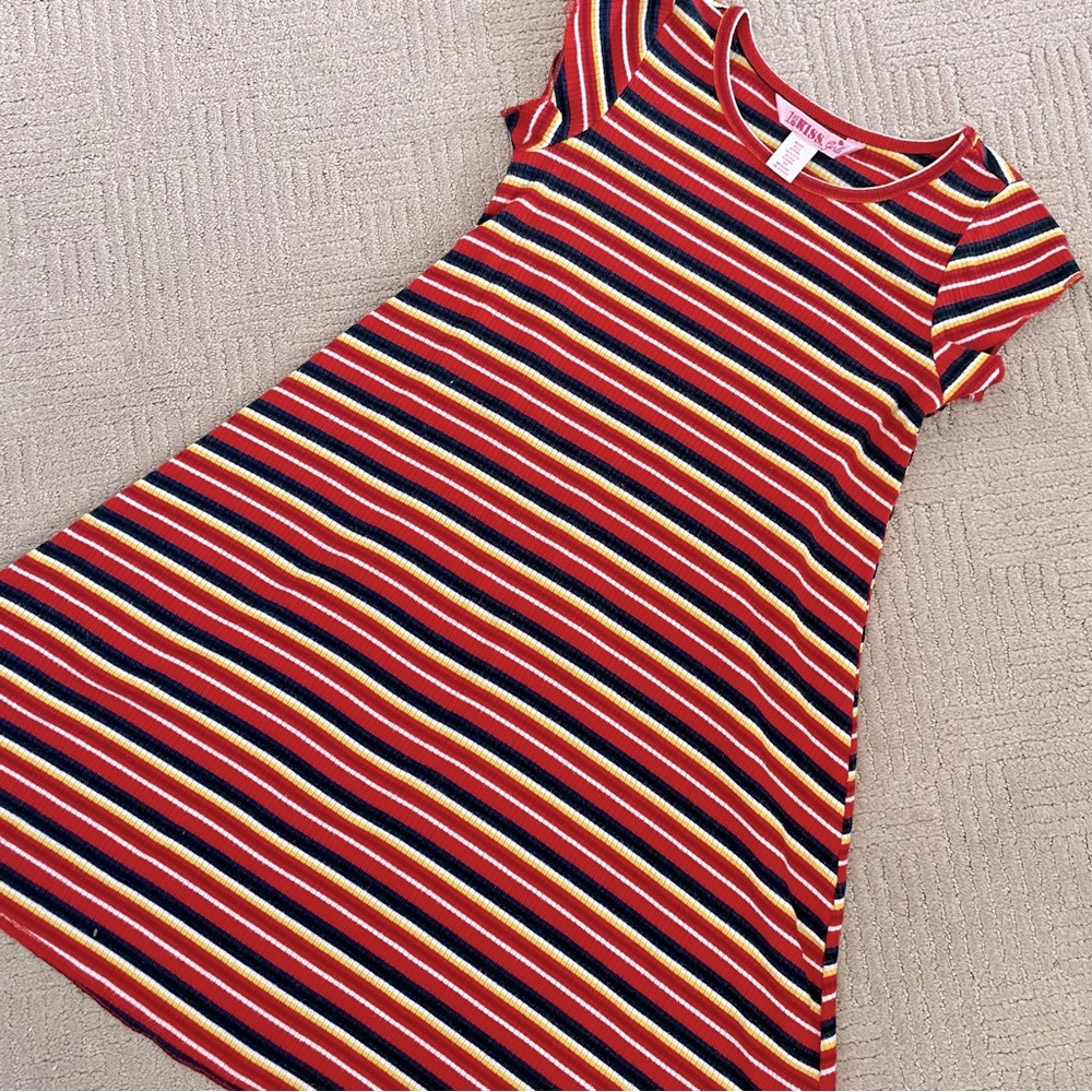 Girls Striped Shift Dress | 1st KISS | Size 10/12